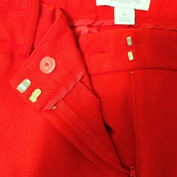 Liz Claiborne red pants Size 16 - Picture 4 of 12